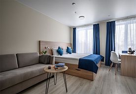 Семейный номер с двуспальной кроватью и диваном, Апарт-отель Best Western Zoom Hotel, Санкт-Петербург