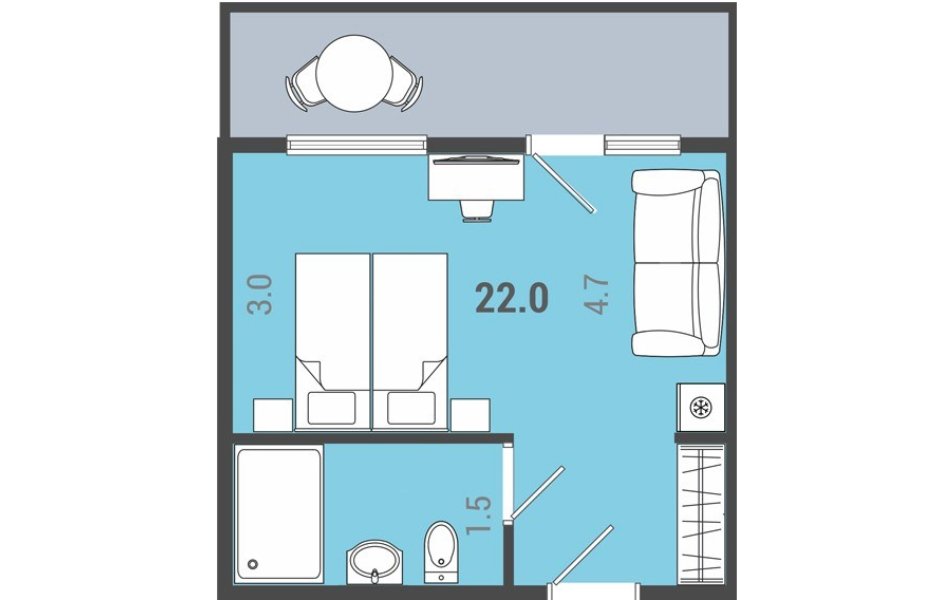 Джуниор Сюит 2-местный 1-комнатный (СПА)