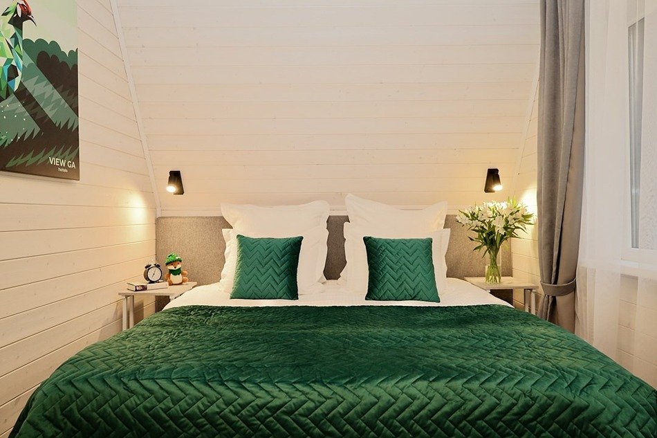 Коттедж 6-местный 2-комнатный (Полулюкс с одной спальней)