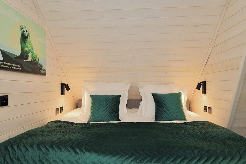 Коттедж 8-местный 3-комнатный (Полулюкс с двумя спальнями)