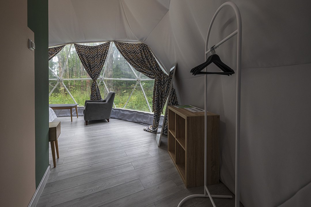 Глемпинг 2-местный 1-комнатный (геокупол)