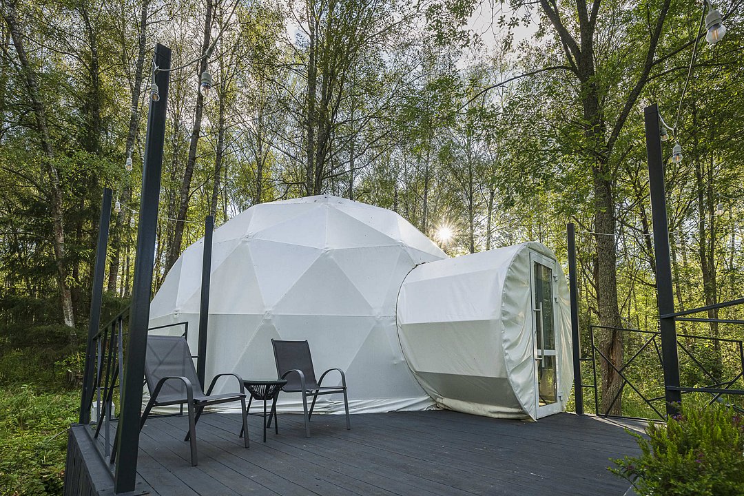 Глемпинг 2-местный 1-комнатный (геокупол)