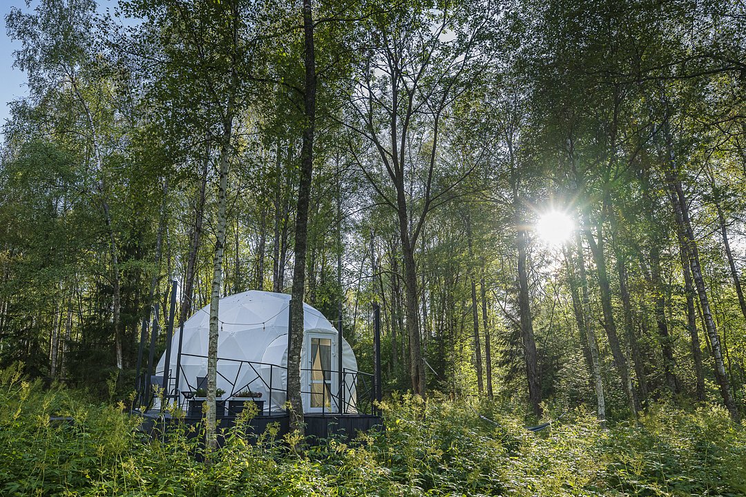 Глемпинг 2-местный 1-комнатный (геокупол)