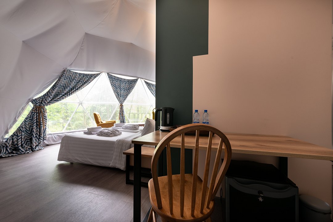 Глемпинг 2-местный 1-комнатный (геокупол)