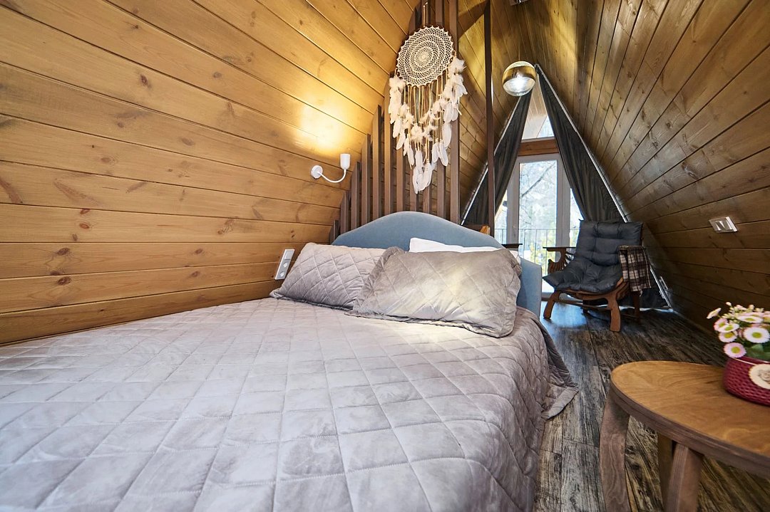 А-фрейм 4-местный (комфорт+) вид на горы