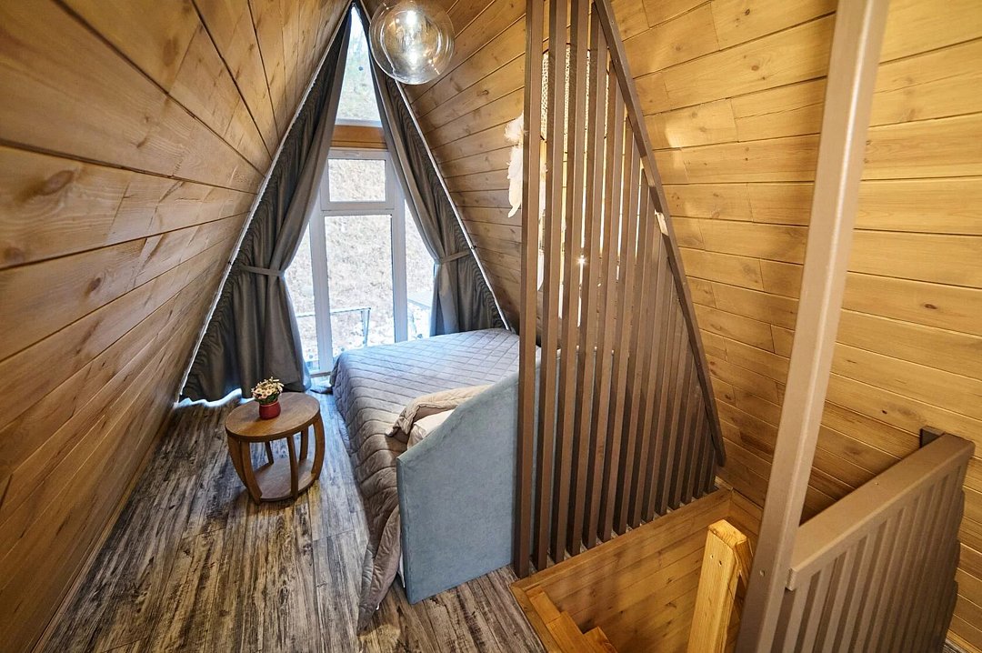 А-фрейм 4-местный (комфорт+) вид на горы