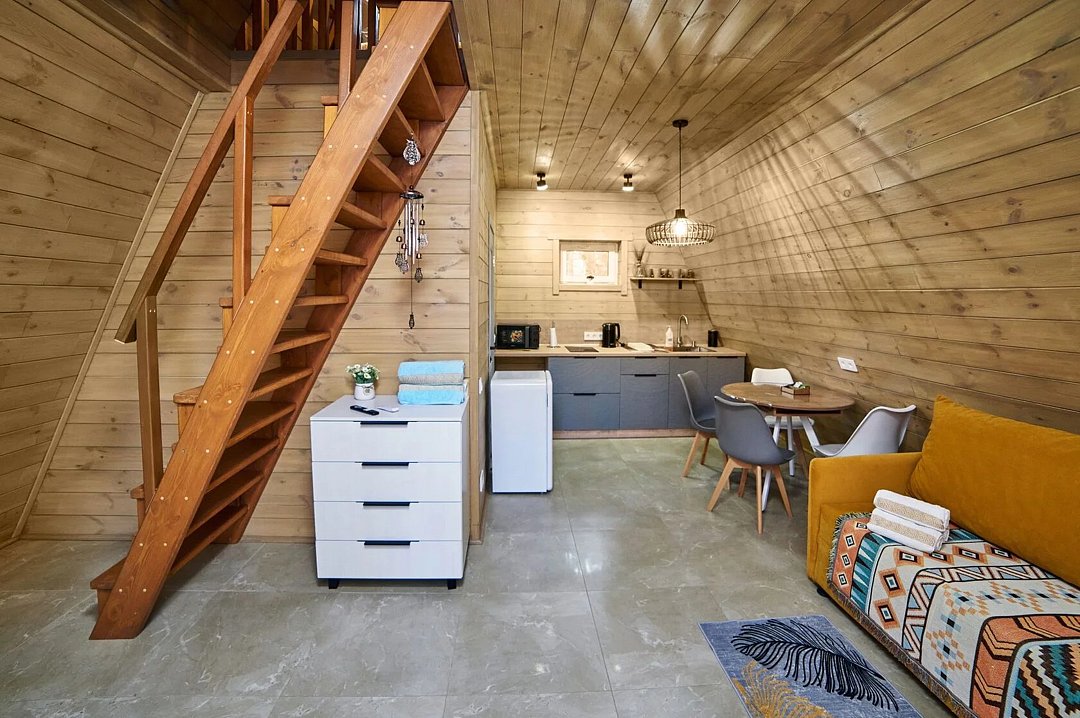 А-фрейм 4-местный (комфорт+) вид на горы