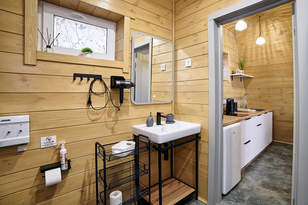 А-фрейм 4-местный (комфорт+) вид на горы