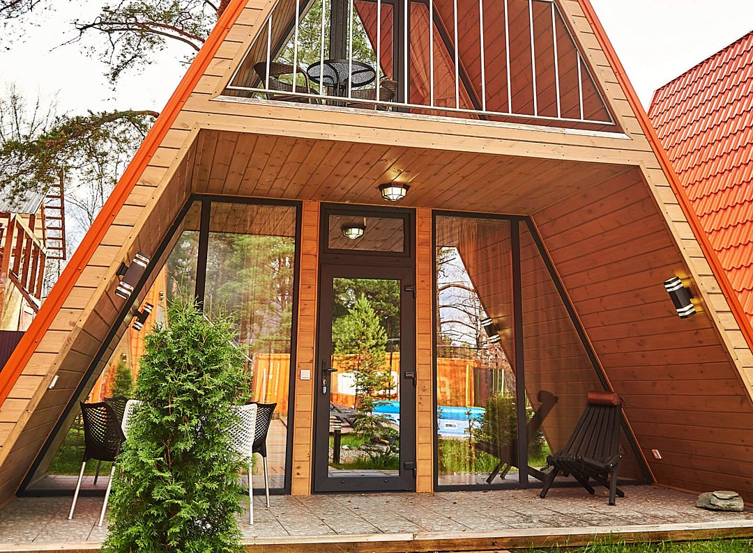 А-фрейм 4-местный (комфорт+) вид на горы