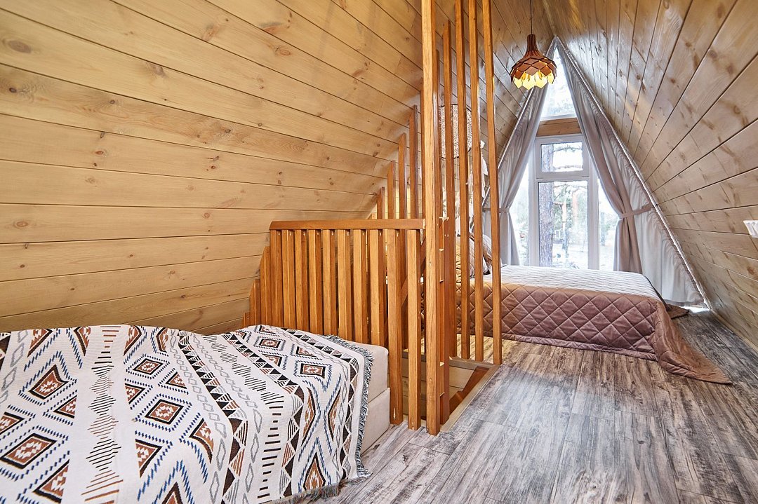 А-фрейм 5-местный (комфорт) вид на бассейн