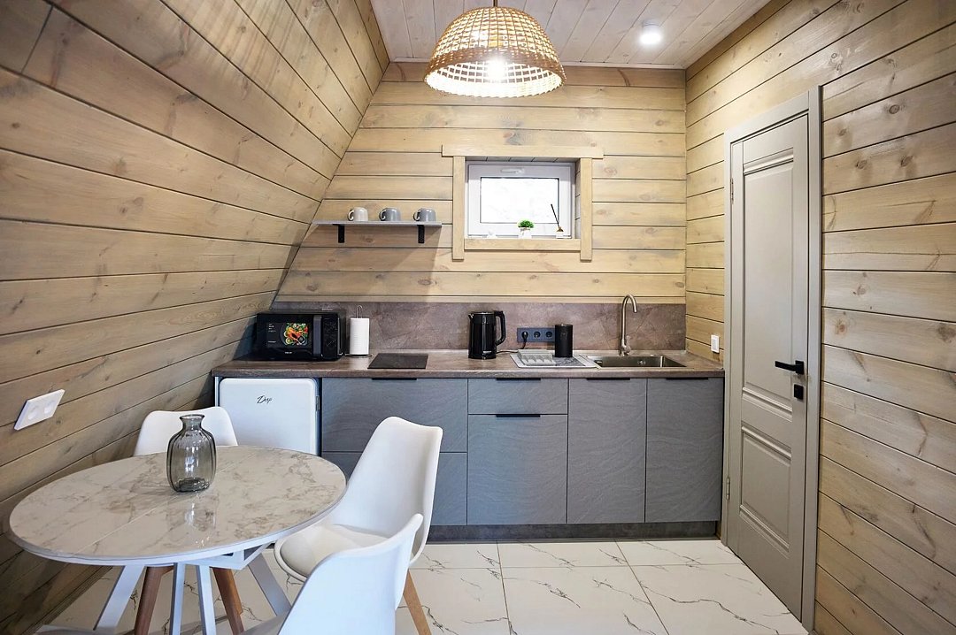 А-фрейм 5-местный (комфорт) вид на бассейн