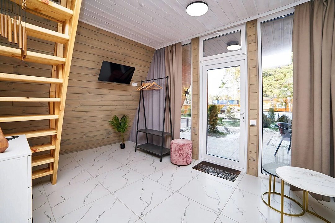 А-фрейм 5-местный (комфорт) вид на бассейн