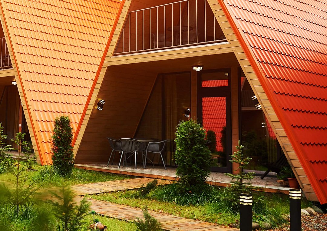 А-фрейм 5-местный (комфорт) вид на бассейн