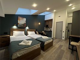 Студия Комфорт Мансарда с 2 раздельными кроватями, Апарт-отель Port Comfort by Sennaya Square, Санкт-Петербург