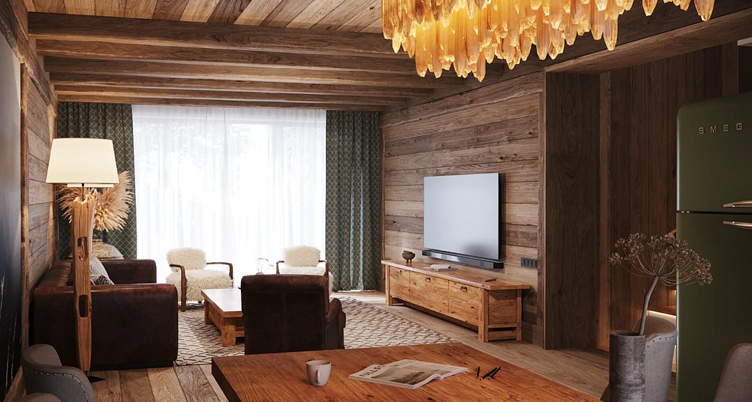 Шале делюкс 6-местный 3-комнатный (№6,8)