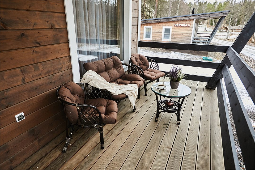 Коттедж 4-местный 2-комнатный (DBL, с сауной)