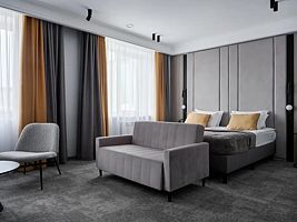 Двухместный номер Comfort Modern с видом на город двуспальная кровать, Отель Европа, Иркутск