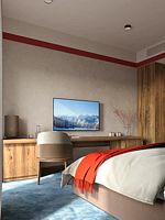 Двухместная студия 2 отдельные кровати, Отель Лазурит Архыз Hotel & SPA 5*, Архыз