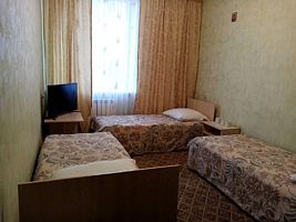 ТРЕХМЕСТНЫЙ ЭКОНОМ (3 раздельные односпальные кровати), Гостиница Заречная, Дивеевский