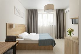 Стандарт без балкона (цокольный этаж)/Standart without balcony, Апарт-отель LAVICON APART NEBUG 3*, Небуг