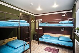 Место в четырех местном смешанном номере, Хостел Green Hostel, Хабаровск