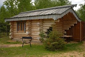 Двухместный дом Былина двуспальная кровать, Гостиничный комплекс Усадьба Терема, Калининский район