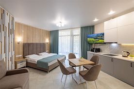 Кореиз, Парковый спуск, 11Б - Студия 2 этаж кв.9, Апартаменты Family Pride Apartments, Кореиз