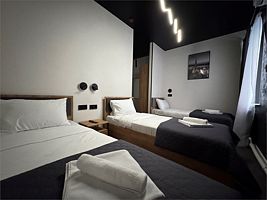 Трехместный номер с тремя односпальными кроватями, Отель THouse, Казань