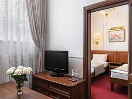 Двухместный номер с 2 односпальными кроватями, Гостиница Спорт, Тула