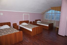 Односпальная кровать в общем номере, Гостиница Зодиак, Радужный