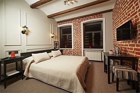Делюкс с 1 кроватью и видом на сад, Гостиница Jazz club hotel, Санкт-Петербург