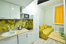 Студио с кухней, Гостиница апартаменты Шерстон, Москва