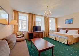 Двухместный номер Deluxe с видом на улицу Маяковского двуспальная кровать, Отель Агни, Санкт-Петербург