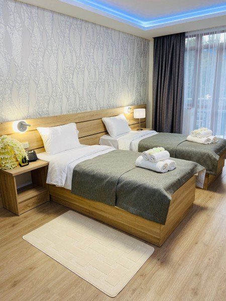 Стандартный TWIN 2-местный 1-комнатный (вид на лес)