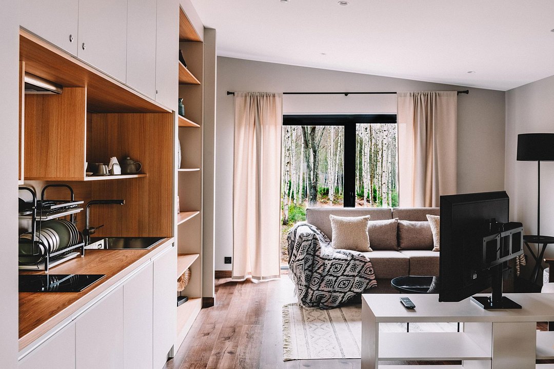 Дом Вдохновение 4-местный 3-комнатный (входит лесная ванна)