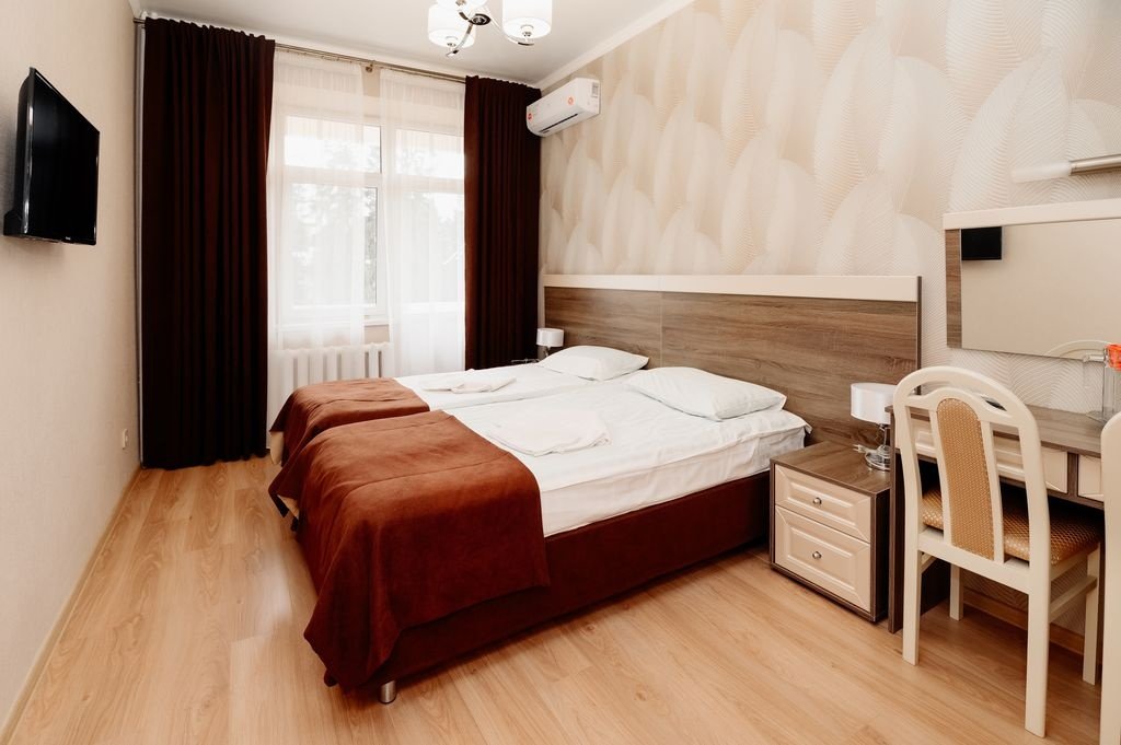 Стандартный 1-местный 1-комнатный ПК (2-местный номер с подселением, корпус №1 с балконом)