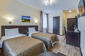 Двухместный номер Стандарт 2 отдельные кровати, Отель Sokroma Пик-Шале, Кировск
