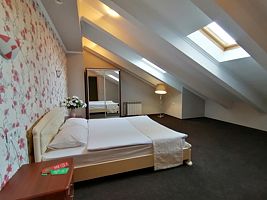 Семейный люкс Мансарда с красивым видом из окна, Отель Арт-Отель, Белгород
