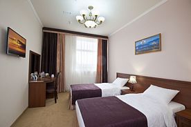 Двухместный номер Стандарт с видом на город 2 отдельные кровати, Отель Amici Grand Hotel, Краснодар