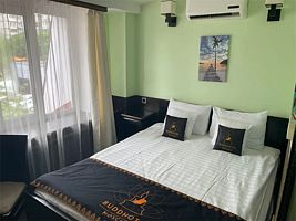 Двухместные апартаменты с видом на город двуспальная кровать, Отель БуддОтель, Москва