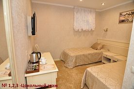 Двухместный номер Economy Цокольный этаж 2 отдельные кровати, Отель Сударь, Тула