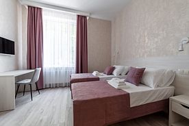 Двухместный номер (1 этаж) Standard двуспальная кровать, Центр Отель на Пушкинской, Ростов-на-Дону