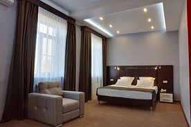 Двухместная студия двуспальная кровать, Отель Семь Королей Prestige, Волгоград