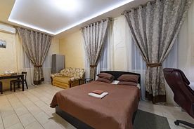 Двухместная студия Superior с видом на город двуспальная кровать, Апарт-отель Буржуй, Вяземский
