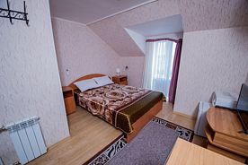 Двухместный номер Эконом №8б двуспальная кровать, Отель Золотой лев, Омск