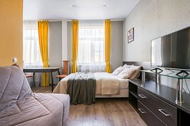 Двухместные апартаменты Comfort двуспальная кровать, Отель АКцент, Санкт-Петербург