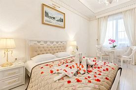 Двухместный номер Свадебный двуспальная кровать, Отель Гостиница Nabat Palace, деревня Григорчиково