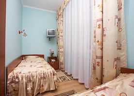 Двухместный номер Эконом-класса 2 отдельные кровати, Отель Гостиница Вираж, Брянск