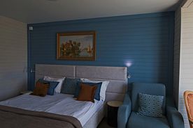 Двухместный номер Deluxe с красивым видом из окна двуспальная кровать, Отель Флагман, Никола