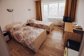 Двухместный номер Standard с балконом 2 отдельные кровати, Отель Баргузин ZONT Hotel Group, Улан-Удэ